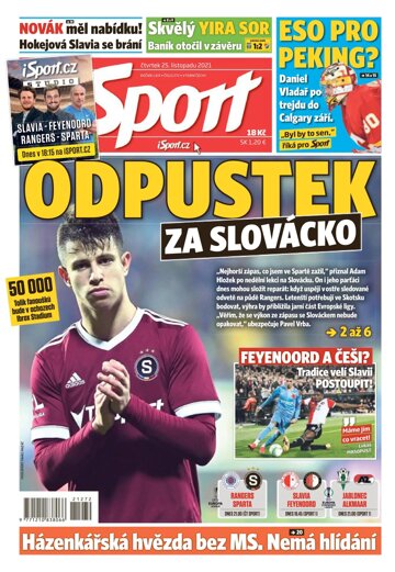 Obálka e-magazínu Sport 25.11.2021