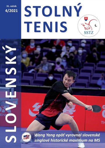 Obálka e-magazínu Časopis Slovenský stolný tenis 4/2021