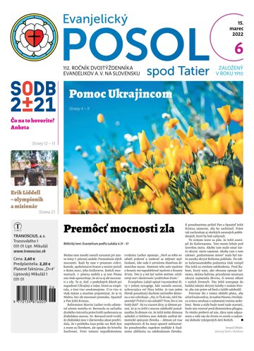 Obálka e-magazínu Evanjelický POSOL spod Taier 6-2022