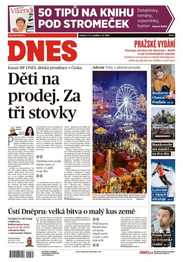 Obálka e-magazínu MF Dnes 3.12.2022