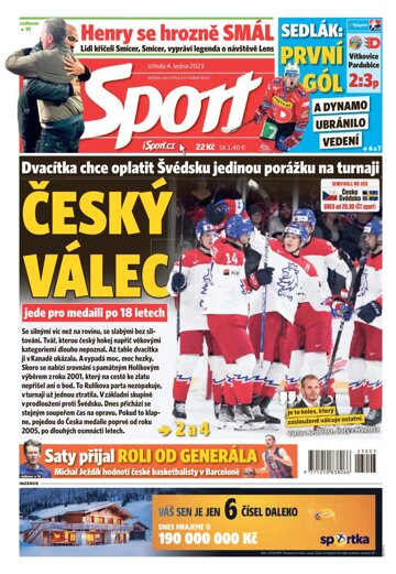Obálka e-magazínu Sport 4.1.2023