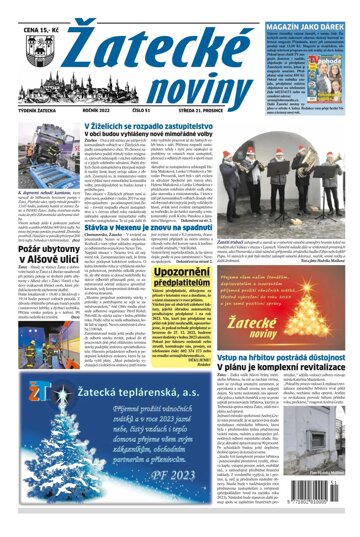 Obálka e-magazínu Žatecké noviny 51/2022