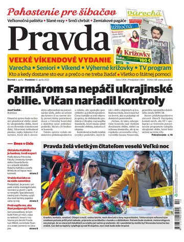 Obálka e-magazínu Pravda 6. 4. 2023
