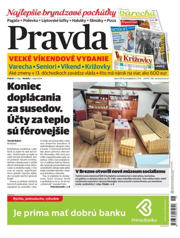 Obálka e-magazínu Pravda 03. 05. 2024