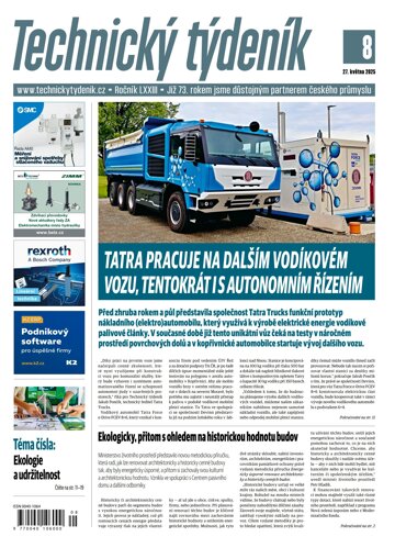 Obálka e-magazínu Technický týdeník 8/2025