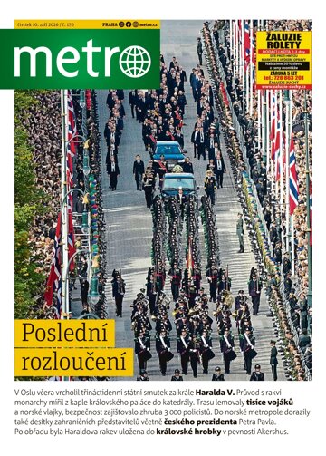 Obálka e-magazínu deník METRO 10.9.2026