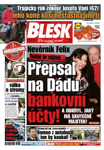 Obálka e-magazínu Blesk 27.7.2015