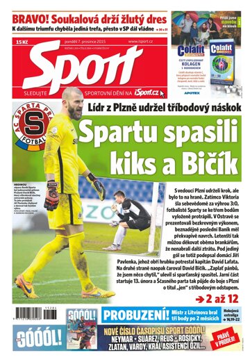 Obálka e-magazínu Sport 7.12.2015