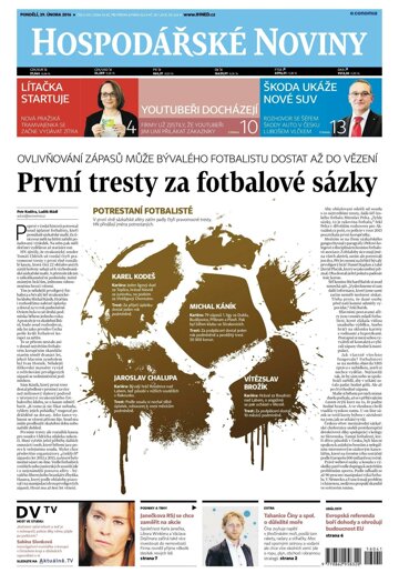 Obálka e-magazínu Hospodářské noviny 041 - 29.2.2016