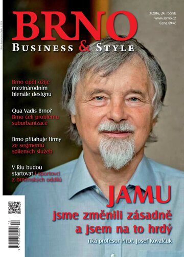 Obálka e-magazínu Brno Business & Style 3/2016