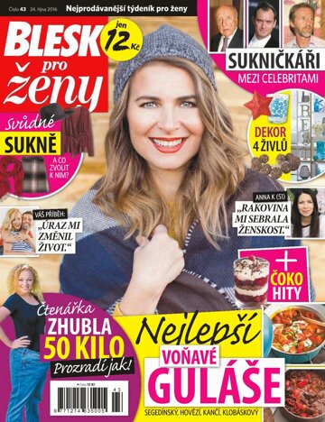 Obálka e-magazínu Blesk pro ženy 25.10.2016