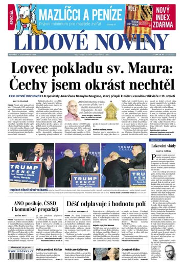 Obálka e-magazínu Lidové noviny 7.11.2016