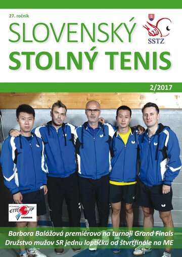 Obálka e-magazínu Slovenský stolný tenis 2/2017