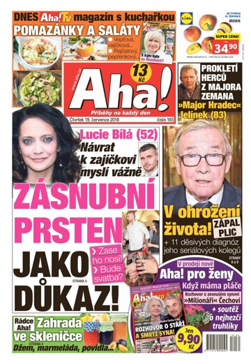 Obálka e-magazínu AHA! 19.7.2018