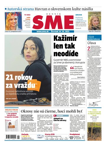 Obálka e-magazínu SME 14-10-2021