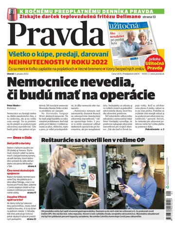 Obálka e-magazínu Pravda 4. 1. 2022