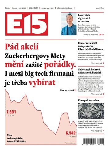 Obálka e-magazínu E15 10.2.2022