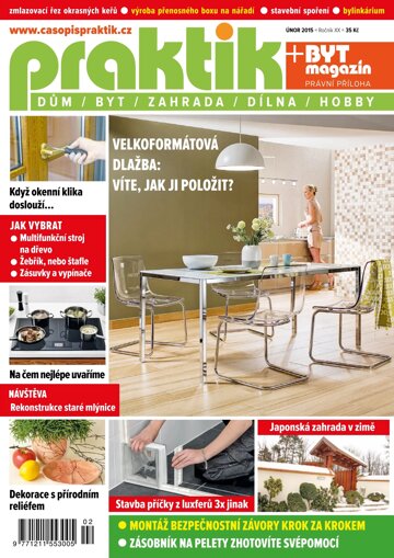 Obálka e-magazínu PRAKTIK & příloha Byt magazín 2/2015