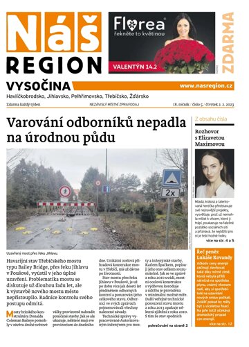 Obálka e-magazínu Náš Region - Vysočina 5/2023