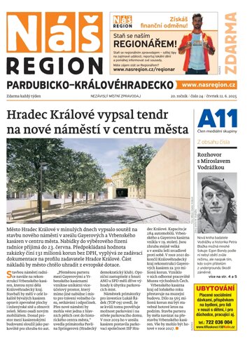 Obálka e-magazínu Náš Region - Pardubicko/Královéhradecko 24/2025
