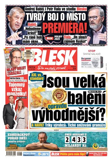 Obálka e-magazínu Blesk 12.9.2025