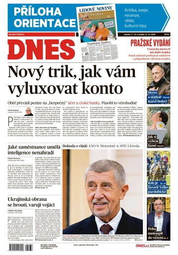 Obálka e-magazínu MF Dnes 11.10.2025
