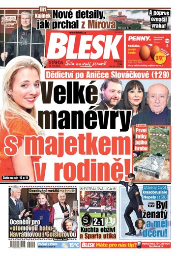 Obálka e-magazínu Blesk 29.10.2025