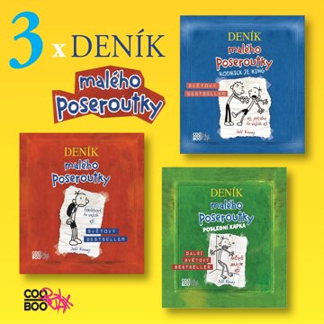 Obálka audioknihy 3x Deník malého poseroutky