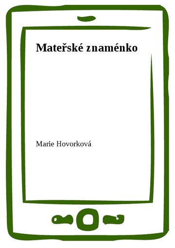 Obálka knihy Mateřské znaménko