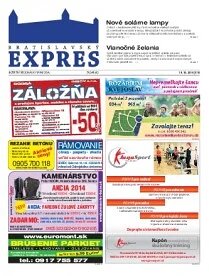 Obálka e-magazínu Bratislavský EXPRES 10/2014