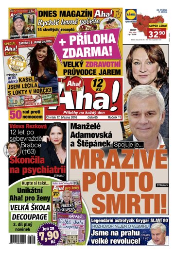 Obálka e-magazínu AHA! 17.3.2016