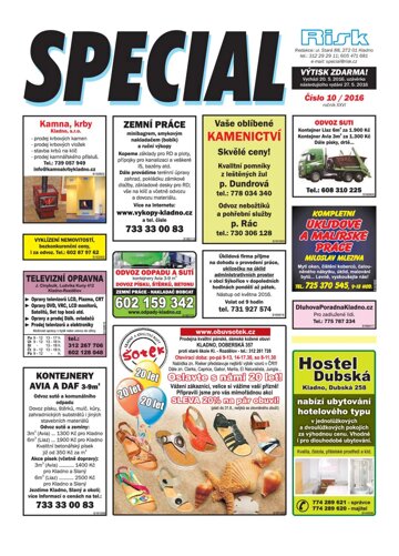 Obálka e-magazínu Special 10/2016