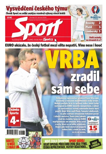 Obálka e-magazínu Sport 23.6.2016