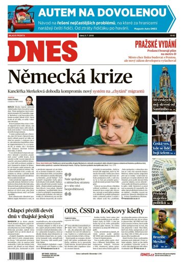 Obálka e-magazínu MF Dnes 3.7.2018