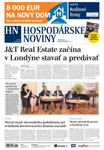 Obálka e-magazínu Hospodárske noviny 24.06.2019