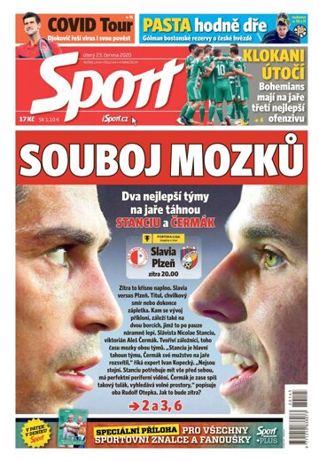 Obálka e-magazínu Sport 23.6.2020