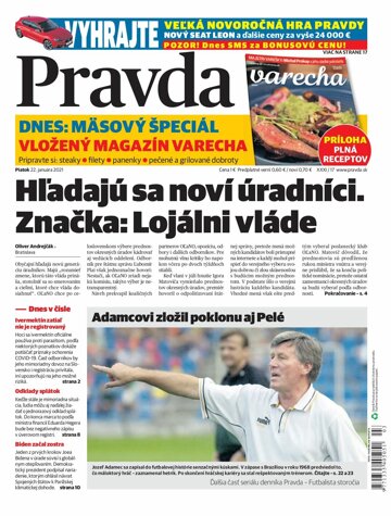 Obálka e-magazínu Pravda 22. 1. 2021