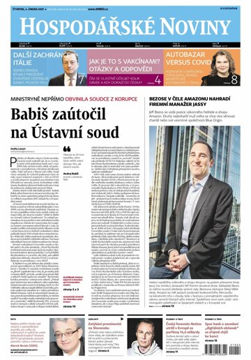 Obálka e-magazínu Hospodářské noviny 024 - 4.2.2021