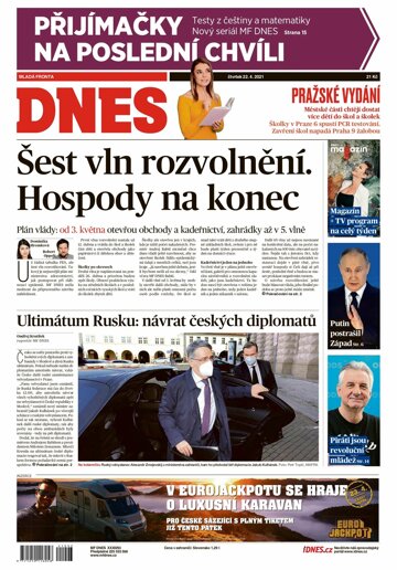 Obálka e-magazínu MF Dnes 22.4.2021