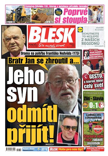 Obálka e-magazínu Blesk 26.7.2021