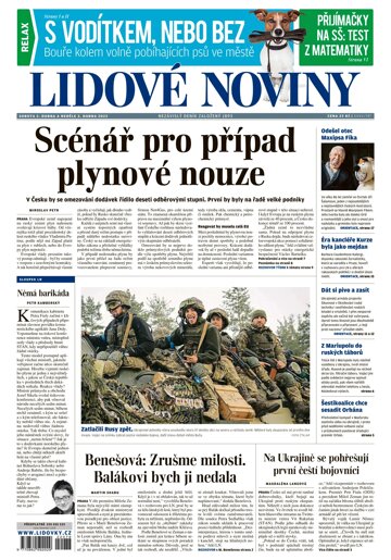 Obálka e-magazínu Lidové noviny 2.4.2022