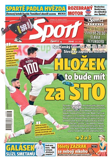 Obálka e-magazínu Sport 13.4.2022