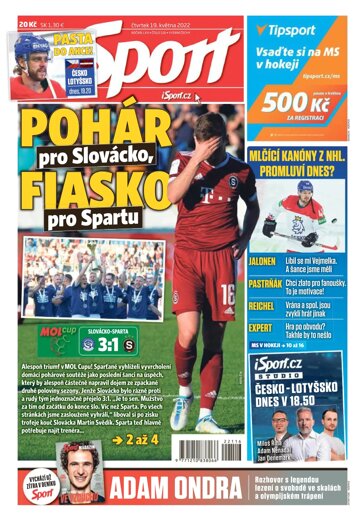 Obálka e-magazínu Sport 19.5.2022