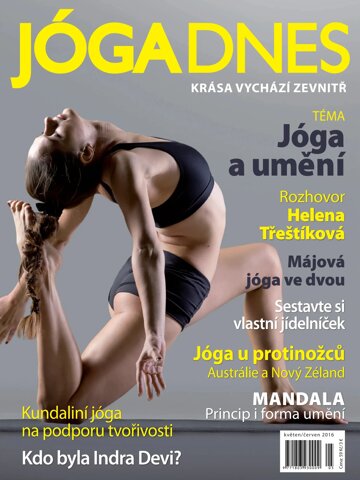 Obálka e-magazínu JÓGA DNES květen/červen 2016