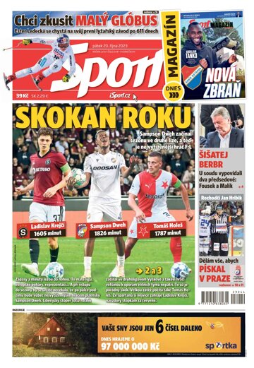 Obálka e-magazínu Sport 20.10.2023