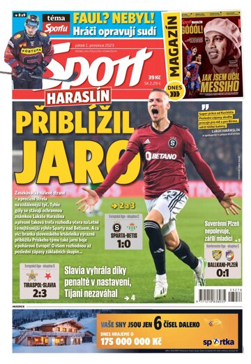 Obálka e-magazínu Sport 1.12.2023