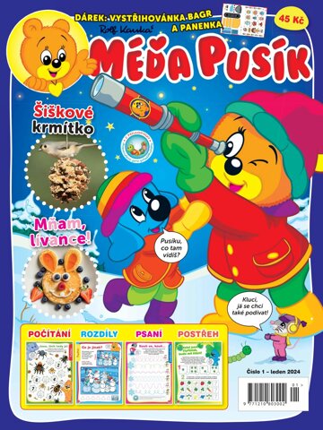 Obálka e-magazínu Méďa Pusík 1/2024