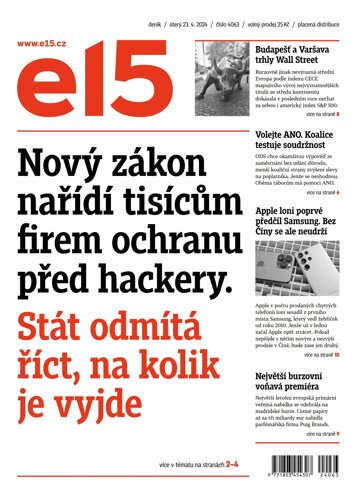 Obálka e-magazínu E15 23.4.2024