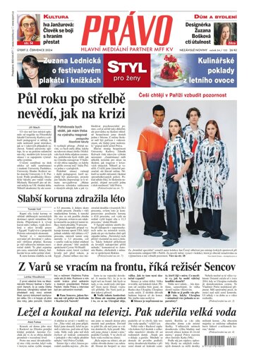 Obálka e-magazínu Deník Právo 2.7.2024