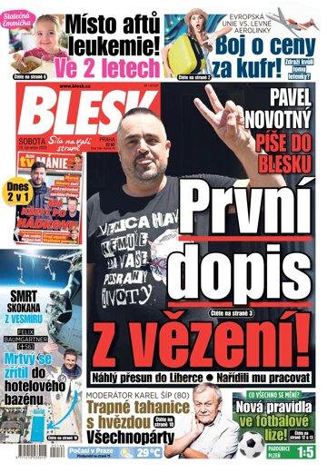 Obálka e-magazínu Blesk 19.7.2025